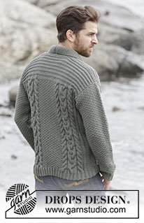 Free patterns - Męskie rozpinane swetry / DROPS Extra 0-1132