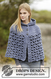 Free patterns - Poncho's voor dames / DROPS Extra 0-1166