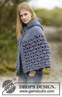 Free patterns - Poncho's voor dames / DROPS Extra 0-1166