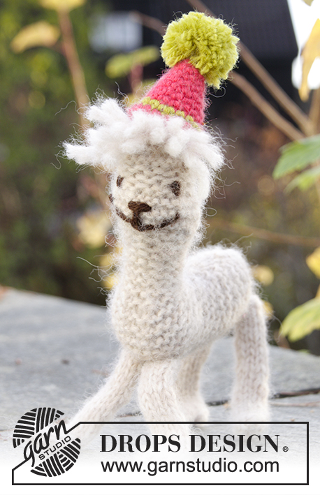 Ronald / DROPS Extra 0-1179 - Alpaca DROPS em ponto jarreteira com chapéu em croché, em “Air ».
