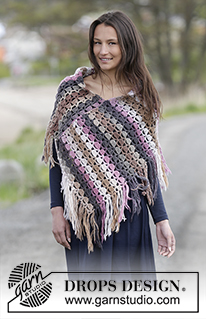 Free patterns - Poncho / DROPS Extra 0-1219