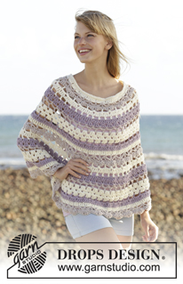 Free patterns - Poncho's voor dames / DROPS Extra 0-1309