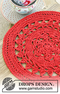 Free patterns - Onderzetters & Placemats / DROPS Extra 0-1334