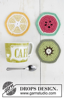 Free patterns - Coasters & Placemats / DROPS Extra 0-1385