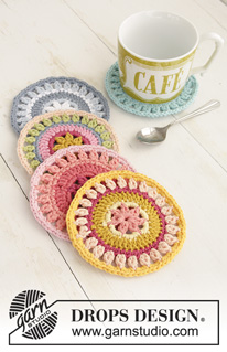Free patterns - Onderzetters & Placemats / DROPS Extra 0-1386