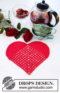 Free patterns - Onderzetters & Placemats / DROPS Extra 0-1418
