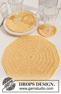Free patterns - Onderzetters & Placemats / DROPS Extra 0-1496