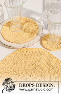 Free patterns - Onderzetters & Placemats / DROPS Extra 0-1496