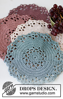 Free patterns - Onderzetters & Placemats / DROPS Extra 0-1516