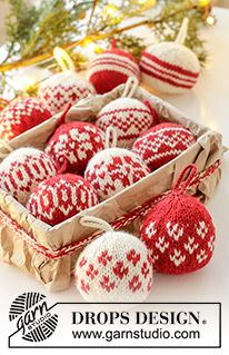 Free patterns - Ornamenten voor de kerstboom / DROPS Extra 0-1601