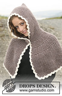 Free patterns - Poncho's met capuchon / DROPS Extra 0-446