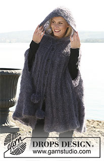 Free patterns - Poncho's voor dames / DROPS Extra 0-450