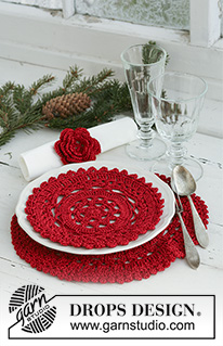 Free patterns - Onderzetters & Placemats / DROPS Extra 0-514