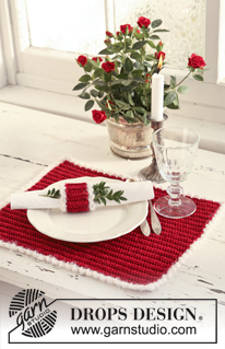 Free patterns - Onderzetters & Placemats / DROPS Extra 0-525