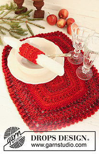 Free patterns - Onderzetters & Placemats / DROPS Extra 0-728