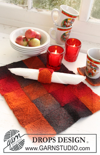Free patterns - Onderzetters & Placemats / DROPS Extra 0-731