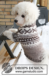 Free patterns - Swetry dla psów / DROPS Extra 0-836
