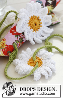 Free patterns - Decoratieve bloemen / DROPS Extra 0-927