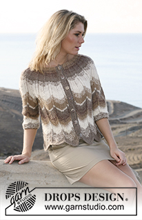 Free patterns - Rozpinane swetry z krótkim rękawem / DROPS 105-26