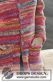 Free patterns - Proste rozpinane swetry / DROPS 106-26