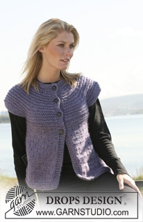 Free patterns - Rozpinane swetry z krótkim rękawem / DROPS 108-40