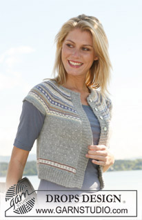 Free patterns - Rozpinane swetry z krótkim rękawem / DROPS 108-58