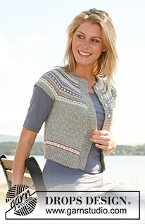 Free patterns - Rozpinane swetry z krótkim rękawem / DROPS 108-9