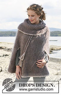 Free patterns - Poncho's voor dames / DROPS 110-11