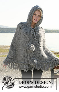 Free patterns - Poncho's voor dames / DROPS 110-13