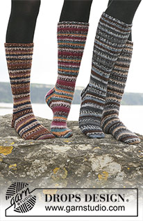Free patterns - Puolisääreen ylettyvät sukat / DROPS 110-31