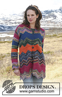 Free patterns - Damskie rozpinane swetry / DROPS 114-23