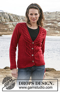 Free patterns - Damskie rozpinane swetry / DROPS 114-9