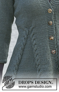 Free patterns - Damskie rozpinane swetry / DROPS 115-1