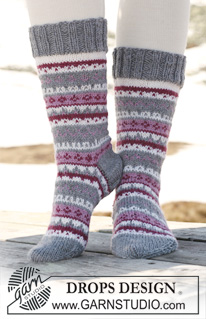 Free patterns - Nordiske sokker / DROPS 116-42