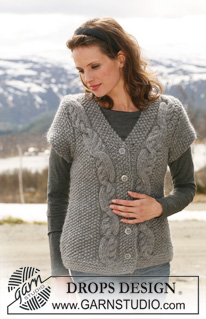 Free patterns - Rozpinane swetry z krótkim rękawem / DROPS 117-41