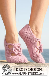 Free patterns - Slippers / DROPS 118-9