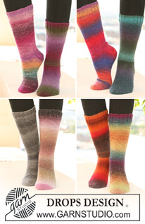 Free patterns - Puolisääreen ylettyvät sukat / DROPS 122-19