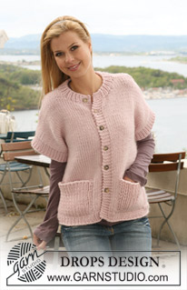 Free patterns - Proste rozpinane swetry / DROPS 123-25