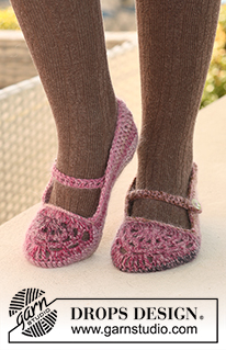 Free patterns - Slippers / DROPS 126-14