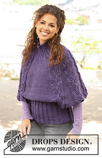 Free patterns - Poncho's voor dames / DROPS 126-30