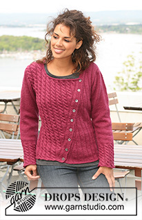 Free patterns - Damskie rozpinane swetry / DROPS 126-6