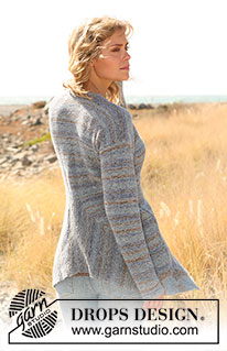 Free patterns - Damskie rozpinane swetry / DROPS 128-14
