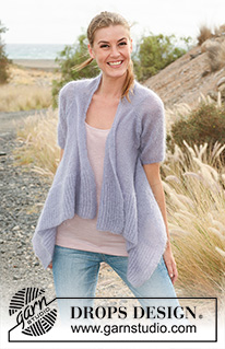 Free patterns - Rozpinane swetry z krótkim rękawem / DROPS 130-34