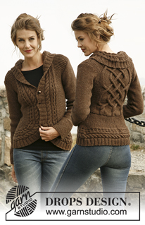 Free patterns - Damskie rozpinane swetry / DROPS 134-55
