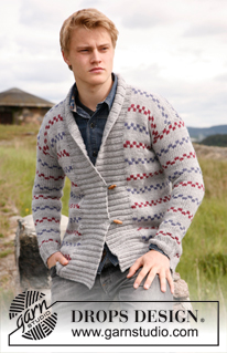 Free patterns - Vesten en sweaters voor heren / DROPS 135-21