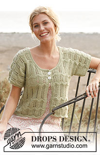 Free patterns - Rozpinane swetry z krótkim rękawem / DROPS 136-6