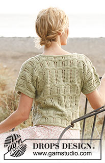 Free patterns - Rozpinane swetry z krótkim rękawem / DROPS 136-6