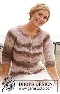 Free patterns - Rozpinane swetry z krótkim rękawem / DROPS 137-23