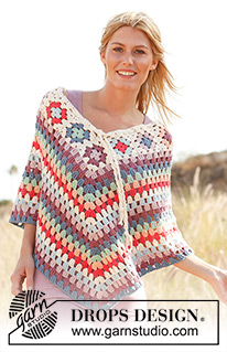 Free patterns - Poncho's voor dames / DROPS 139-1