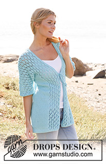 Free patterns - Rozpinane swetry z krótkim rękawem / DROPS 139-25